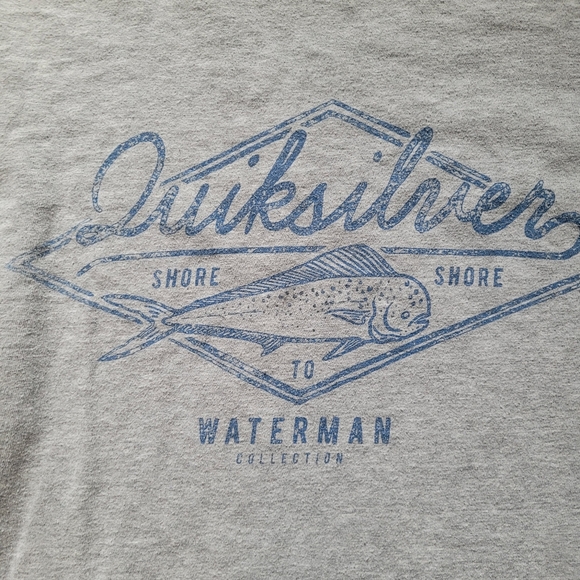 Mens Gray QuickSliver Long Sleeve Shirt - Picture 2 of 3